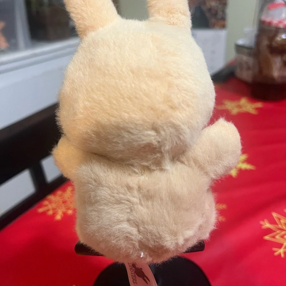 Charming Tan Bunny Plush Outfit for Small Pets